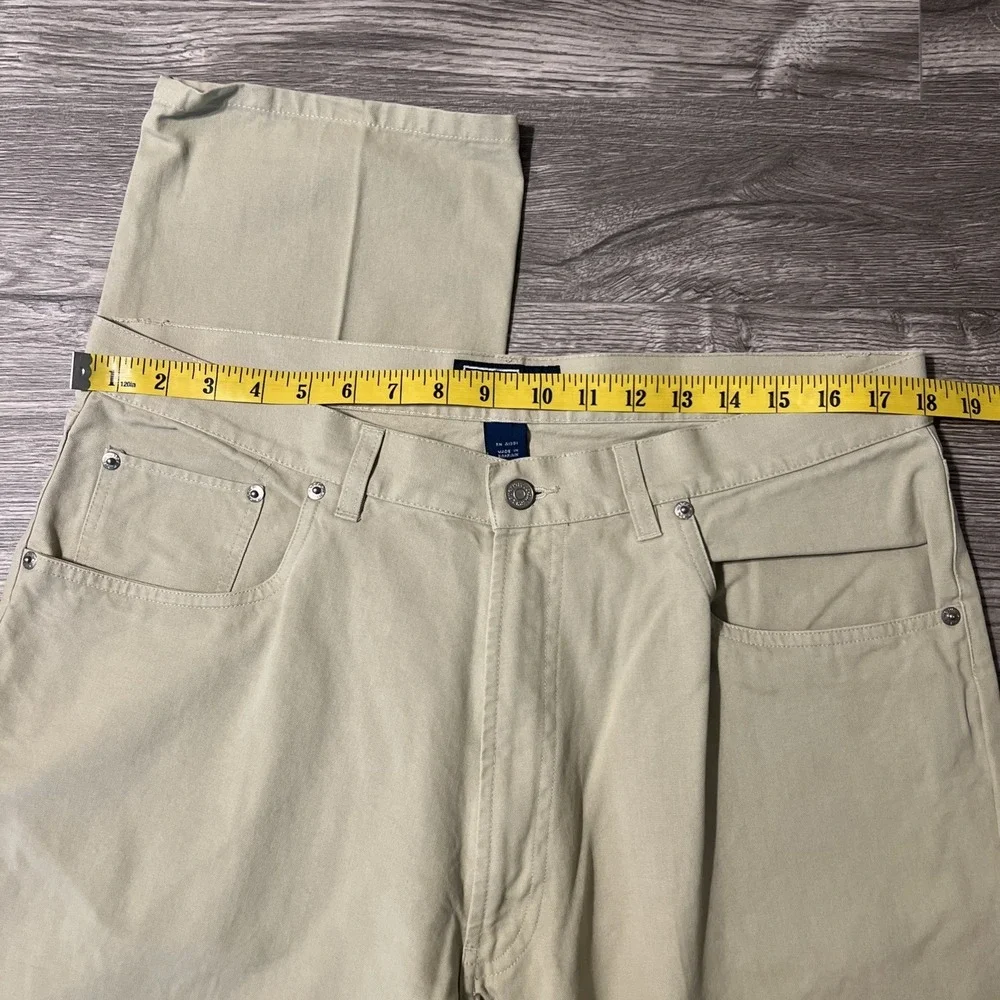 Vintage 90s Polo Ralph Lauren 5 Pocket Twill Tan Straight Leg Pants Size 36x34